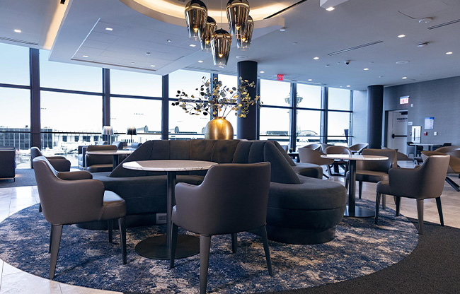 ユナイテッド航空ビジネスクラスラウンジ