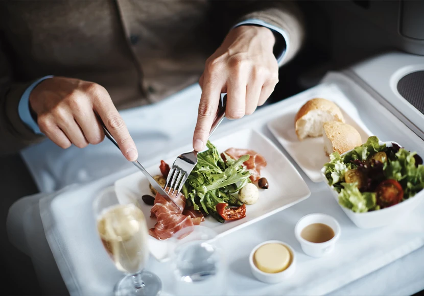 キャセイパシフィック航空 ビジネスクラス 機内食（一例）